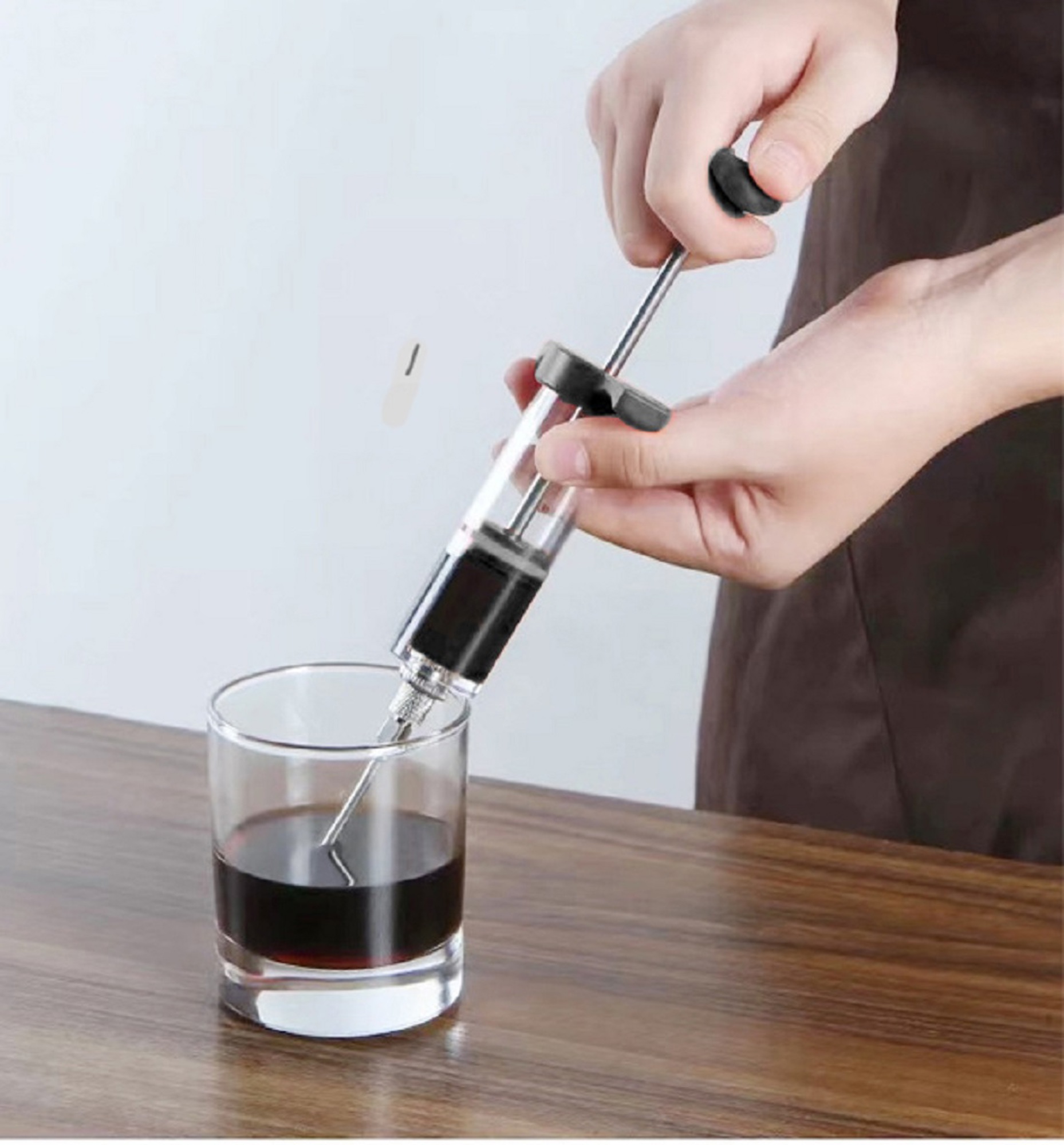 Waloo Plastic Marinade Injector Syringe with Screwon Meat Needle for